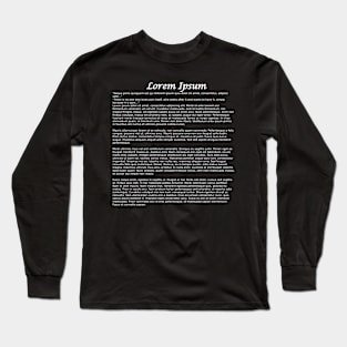 lorem ipsum Long Sleeve T-Shirt